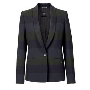 DAY Birger et Mikkelsen Blazer Plaid Academia Prep Tailored Blazer Jacket Sz 38